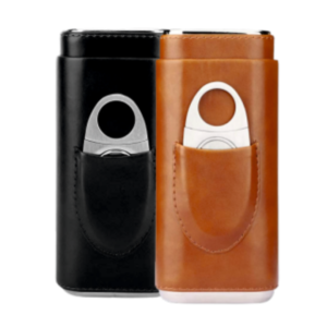 Porta Puro o Caddy + Cortador para Cigarros Dominicanos